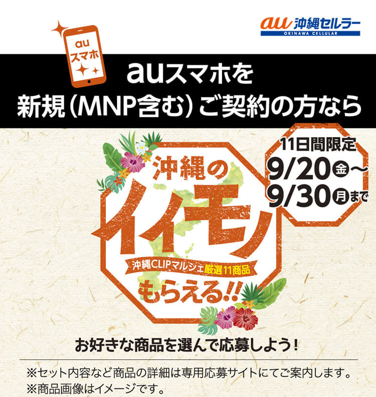 11日間限定！沖縄のイイモノもらえる！